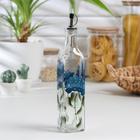 Бутыль стеклянная для соусов и масла «Васильки», 500 мл, 6×30 см - Фото 1