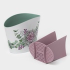 Подставка для столовых приборов «Каменная роза», пластик, белый - Фото 3