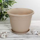 Горшок для цветов с поддоном «Рябина», 22 л, пластиковый, цвет латте - Фото 8