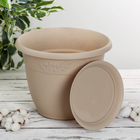 Горшок для цветов с поддоном «Рябина», 22 л, пластиковый, цвет латте - Фото 9