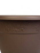 Горшок для цветов с поддоном «Рябина», 22 л, пластиковый, серый - фото 63046010