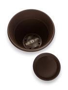 Горшок для цветов с поддоном «Рябина», 22 л, пластиковый, серый - фото 63046013