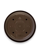 Горшок для цветов с поддоном «Рябина», 22 л, пластиковый, серый - фото 63046015