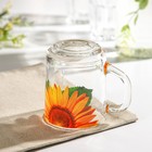 Кружка стеклянная «Натурель», 220 мл, рисунок МИКС - Фото 3