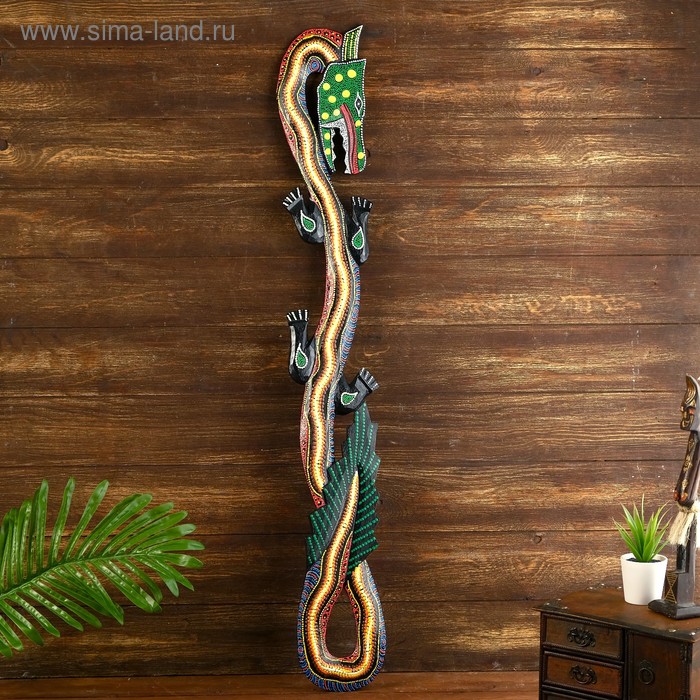 Панно «Дракон», 95×14×1 см, дерево - Фото 1