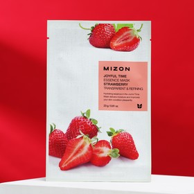 Тканевая маска для лица с экстрактом клубники MIZON Joyful Time Essence Mask Strawberry, 23 г