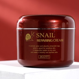 Восстанавливающий крем с муцином улитки JIGOTT Snail Reparing Cream, 100 г 4990944