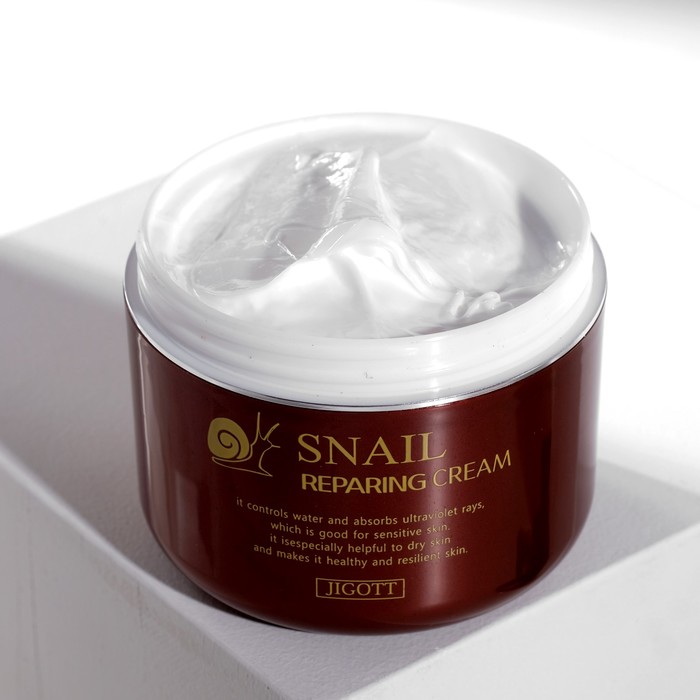 Восстанавливающий крем с муцином улитки JIGOTT Snail Reparing Cream, 100 г 19983