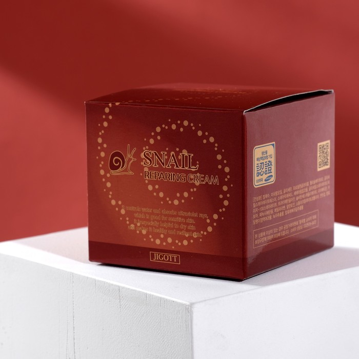 Восстанавливающий крем с муцином улитки JIGOTT Snail Reparing Cream, 100 г 19983