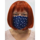 Многоразовая защитная маска, цвет синий - Фото 3
