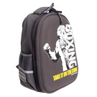 Рюкзак каркасный 38×30×20 см, + пенал, Bruno Visconti «Бокс» тёмно-серый - Фото 2