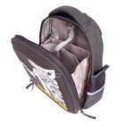 Рюкзак каркасный 38×30×20 см, + пенал, Bruno Visconti «Бокс» тёмно-серый - Фото 12