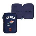 Рюкзак каркасный 38×30×20 см, + пенал, Bruno Visconti «Бокс» тёмно-серый - Фото 9