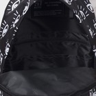 Рюкзак молодёжный, отдел на молнии, цвет чёрный - Фото 6