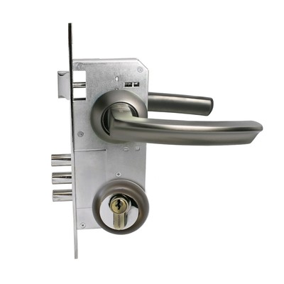 Замок врезной «АЛЛЮР АРТ» ЗВ4-85 А.1140 ВЕРНЕР MBN, с ручками, графит