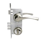 Замок врезной «АЛЛЮР АРТ» ЗВ4-85 А.1380 ОСКАР SN, с ручками, цвет матовый никель 5014139