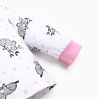 Кофточка для девочки, цвет белый/коалы, рост 68 - фото 54710129