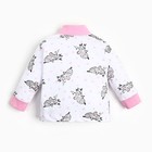 Кофточка для девочки, цвет белый/коалы, рост 68 - фото 54710130