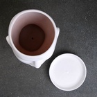 Горшок-органайзер «Голова», керамика, белое, 3 л, 21×19 см  (артикул 4996129)  большой выбор товаров оптом и в розницу по низким ценам с доставкой