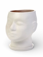 Горшок-органайзер «Голова», керамика, белое, 3 л, 21×19 см  (артикул 4996129)  большой выбор товаров оптом и в розницу по низким ценам с доставкой