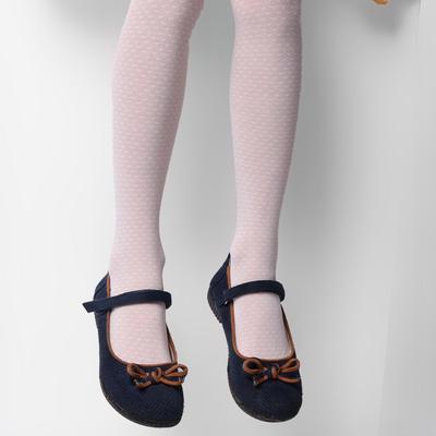 Колготки детские ЭРА «Мелкие Сердечки», цвет белый, 10-12 лет