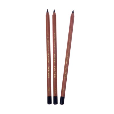 Набор 3 штуки пастель сухая в карандаше Soft Koh-I-Noor 8820 GIOCONDA, черная (1295206)
