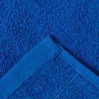 Полотенце махровое Перманент 70х140см, цв.синий, 400г/м, хлопок 100% - Фото 3