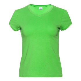 Футболка женская, размер 42, цвет ярко-зелёный
