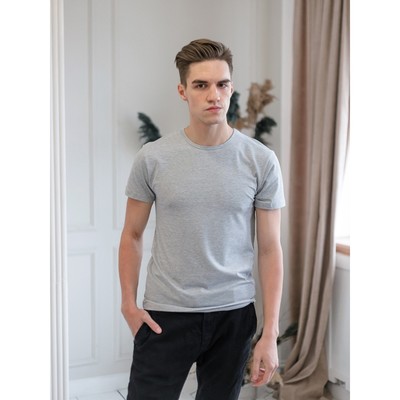 Футболка мужская, размер 44, цвет белый