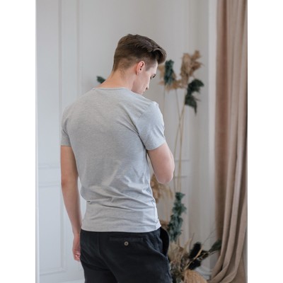 Футболка мужская, размер 44, цвет белый