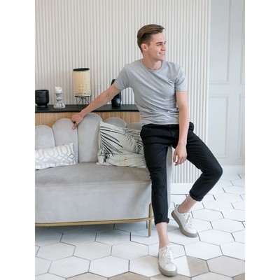 Футболка мужская, размер 44, цвет белый