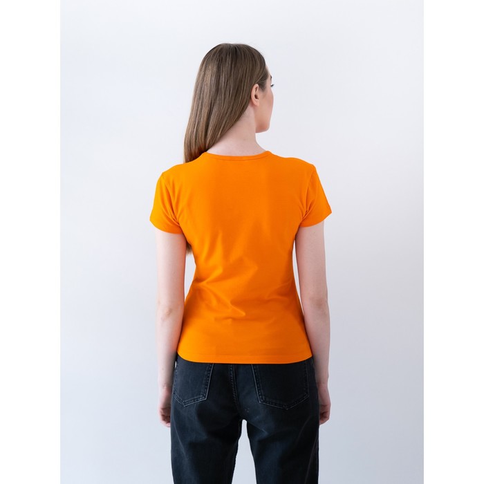Футболка женская, размер 48, цвет оранжевый - фото 1907102273