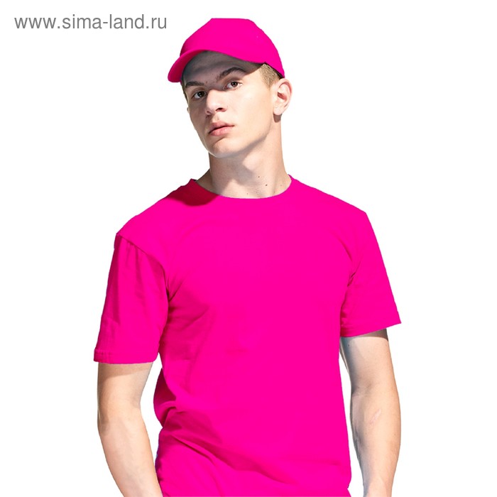 Бейсболка, размер 56-58, цвет ярко-розовый - Фото 1