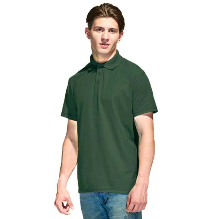 Рубашка мужская, размер 46, цвет тёмно-зелёный - фото 285999627