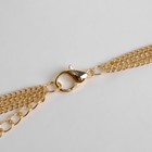 Набор 2 предмета: серьги, бусы «Унисон» накрученность, чёрный в золоте, 60 см - Фото 2