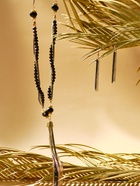 Набор 2 предмета: серьги, бусы «Унисон» накрученность, цвет золото в чёрном, 60 см - Фото 7