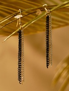 Набор 2 предмета: серьги, бусы «Унисон» накрученность, цвет золото в чёрном, 60 см - Фото 8