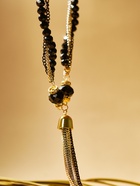 Набор 2 предмета: серьги, бусы «Унисон» накрученность, цвет золото в чёрном, 60 см - Фото 9