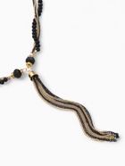 Набор 2 предмета: серьги, бусы «Унисон», накрученность, цвет золото в чёрном, 60 см - Фото 16