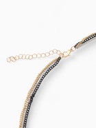 Набор 2 предмета: серьги, бусы «Унисон», накрученность, цвет золото в чёрном, 60 см - Фото 3