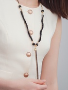 Набор 2 предмета: серьги, бусы «Унисон» накрученность, цвет золото в чёрном, 60 см - Фото 6