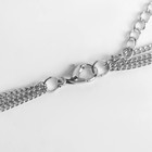 Набор 2 предмета: серьги, бусы «Унисон» накрученность, чёрный в серебре, 60 см - Фото 14