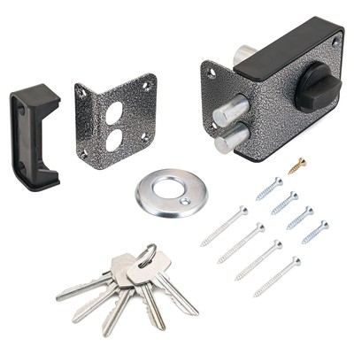 Замок накладной «СТАНДАРТ» Россия ЗН1-3-1С, цвет серебро