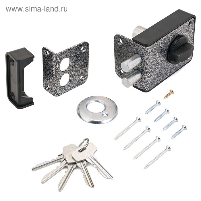 Замок накладной «СТАНДАРТ» Россия ЗН1-3-1С, цвет серебро - Фото 1