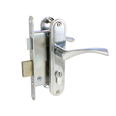 Замок врезной «СТАНДАРТ» Россия ЗВ4-7.04С, с ручками, цвет хром