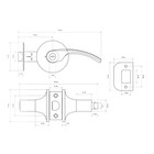 Защёлка «СТАНДАРТ» 8510 BK AB, фикс, цвет бронза - Фото 2