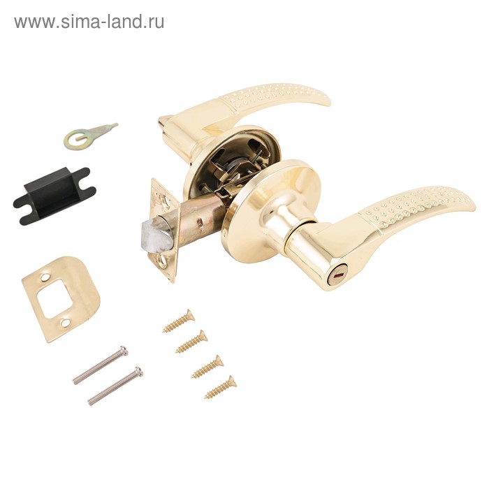 Защёлка «СТАНДАРТ» 8510 BK PB, фикс, цвет золото - Фото 1