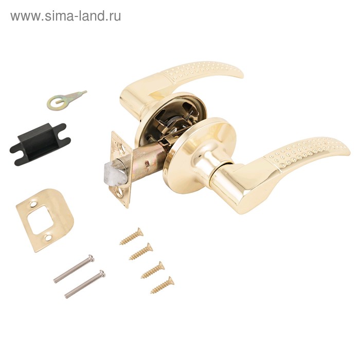 Защёлка «СТАНДАРТ» 8510 PS PB, пустая, цвет золото - Фото 1