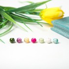 Бусины акрил "Цветные камешки" 7 мм, (набор 85-90 шт) СИНИЙ - фото 804289613