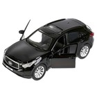 Машина металлическая, инерционная Infiniti Qx70, цвет чёрный, 12 см, открывающиеся двери - фото 3853037